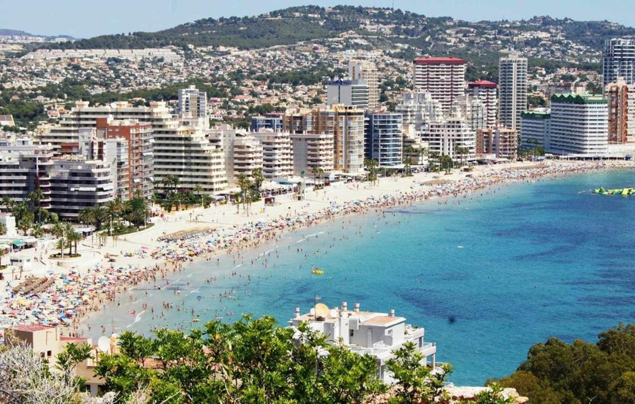 PRIMERA Línea playa apto piscina parking vistas mar gran terraza wifi Calpe Exterior foto
