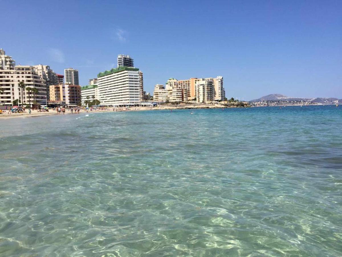 PRIMERA Línea playa apto piscina parking vistas mar gran terraza wifi Calpe Exterior foto
